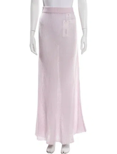 Pre-owned Lisa Yang Cashmere Long Skirt W/ Tags In Pink