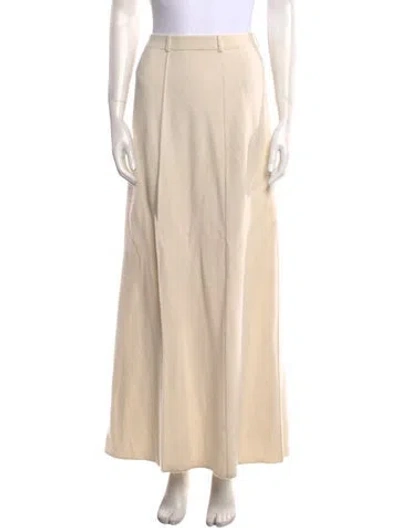 Pre-owned Lisa Yang Cashmere Midi Length Skirt In Neutral