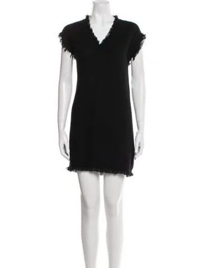 Pre-owned Lisa Yang Cashmere Mini Dress In Black