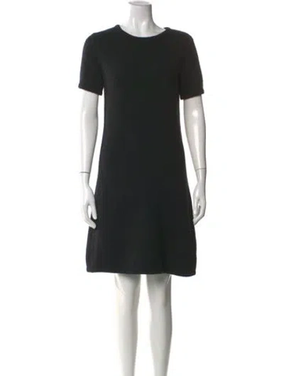 Pre-owned Lisa Yang Cashmere Mini Dress In Black