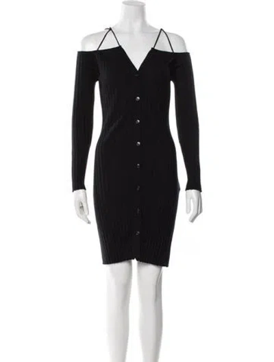 Pre-owned Lisa Yang Cashmere Mini Dress In Black