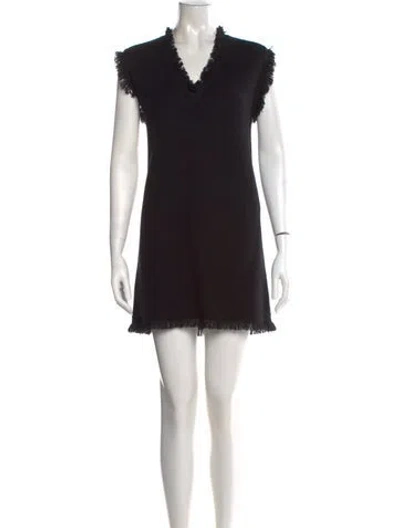 Pre-owned Lisa Yang Cashmere Mini Dress In Black