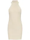Lisa Yang Cashmere Mini Dress In Neutrals