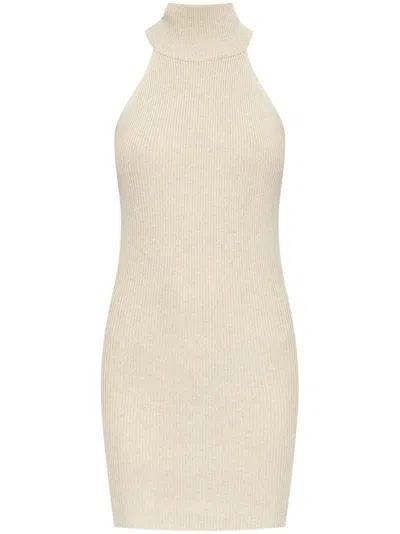 Lisa Yang Cashmere Mini Dress In Neutrals
