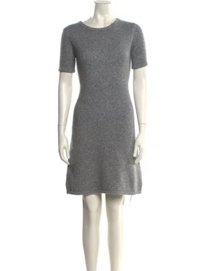 Pre-owned Lisa Yang Cashmere Mini Dress W/ Tags In Gray