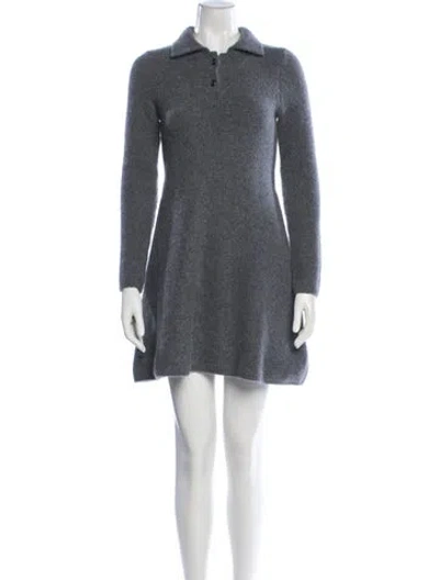 Pre-owned Lisa Yang Cashmere Mini Dress W/ Tags In Gray