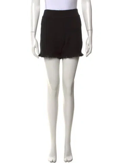 Pre-owned Lisa Yang Cashmere Mini Shorts In Black