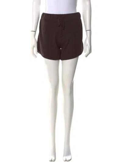 Pre-owned Lisa Yang Cashmere Mini Shorts In Brown