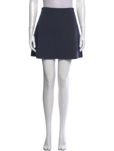 Pre-owned Lisa Yang Cashmere Mini Skirt In Blue