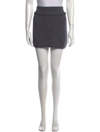 Pre-owned Lisa Yang Cashmere Mini Skirt In Multicolor
