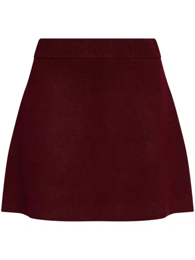 Lisa Yang Cashmere Mini Skirt In Red