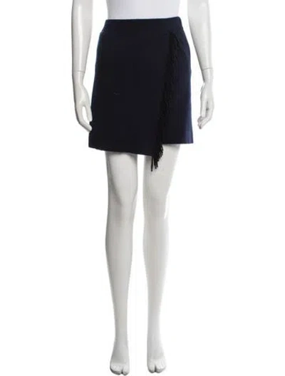 Pre-owned Lisa Yang Cashmere Mini Skirt W/ Tags In Blue