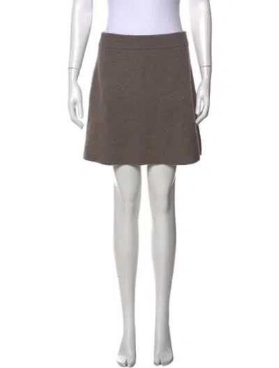 Pre-owned Lisa Yang Cashmere Mini Skirt W/ Tags In Neutral
