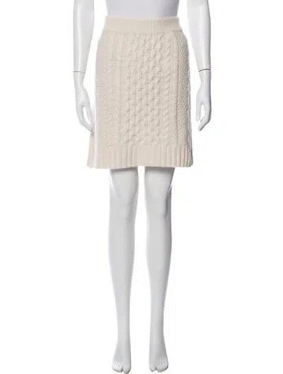 Pre-owned Lisa Yang Cashmere Mini Skirt W/ Tags In Neutral
