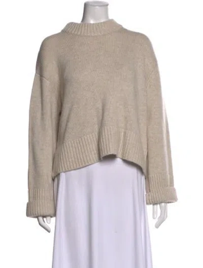 Pre-owned Lisa Yang Cashmere Mock Neck Sweater W/ Tags In Gray