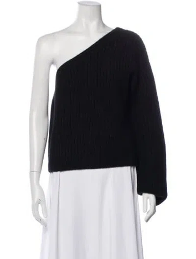 Pre-owned Lisa Yang Cashmere One-shoulder Sweater In Blue