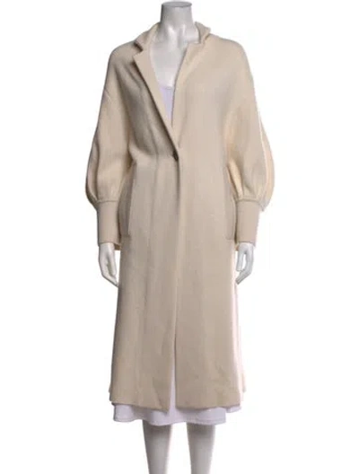 Pre-owned Lisa Yang Cashmere Open Front Sweater In Neutrals