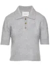 Lisa Yang Cashmere Polo Shirt In Grey