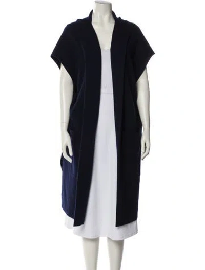 Pre-owned Lisa Yang Cashmere Printed Coat In Blue