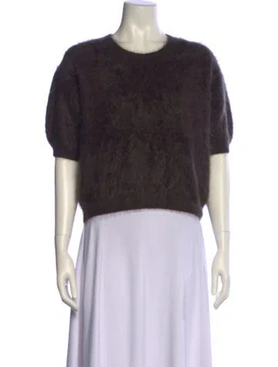 Pre-owned Lisa Yang Cashmere Printed Sweater In Brown