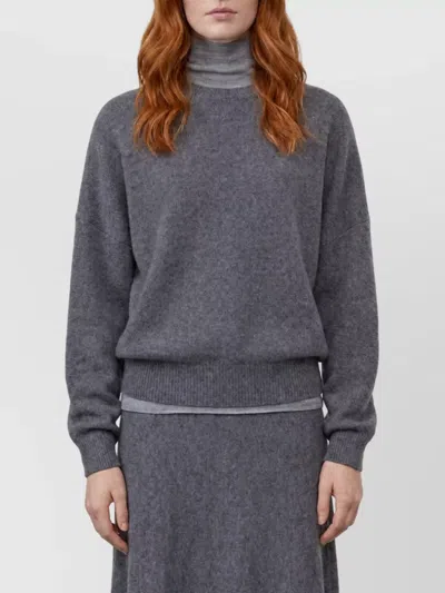 Lisa Yang Cashmere Ribbed Relaxed-fit Sweater In Gray