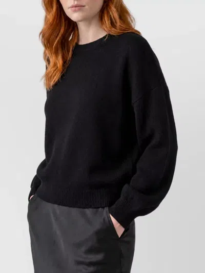 Lisa Yang Cashmere Ribbed Relaxed-fit Sweater In Black