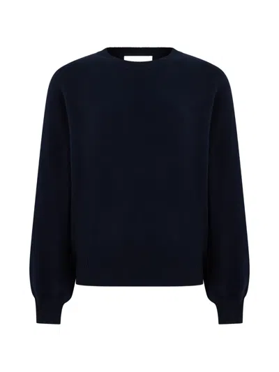 Lisa Yang Cashmere Round-neck Sweater In Blue
