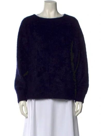 Pre-owned Lisa Yang Cashmere Scoop Neck Sweater In Black
