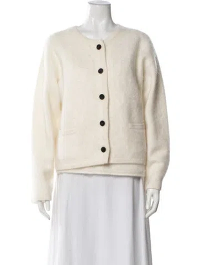 Pre-owned Lisa Yang Cashmere Scoop Neck Sweater In Neutrals