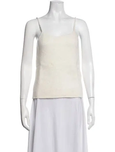 Pre-owned Lisa Yang Cashmere Scoop Neck Sweater W/ Tags In Neutrals