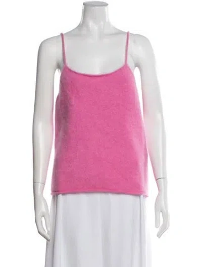 Pre-owned Lisa Yang Cashmere Scoop Neck Sweater W/ Tags In Pink