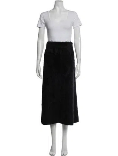 Pre-owned Lisa Yang Cashmere Skirt Set In Black