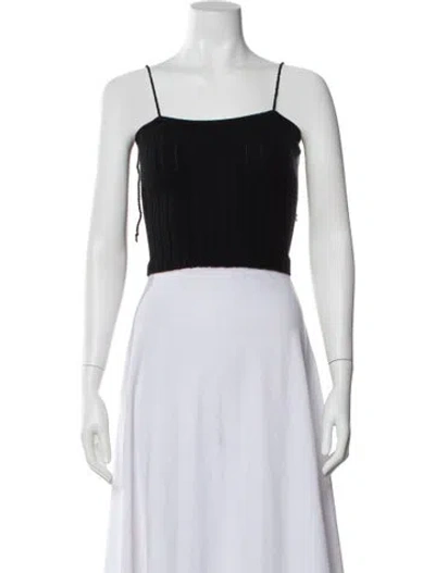 Pre-owned Lisa Yang Cashmere Square Neckline Sweater In White