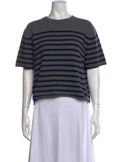 Pre-owned Lisa Yang Cashmere Striped Sweater In Multicolor