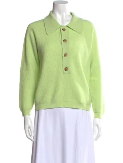 Pre-owned Lisa Yang Cashmere Sweater In Green