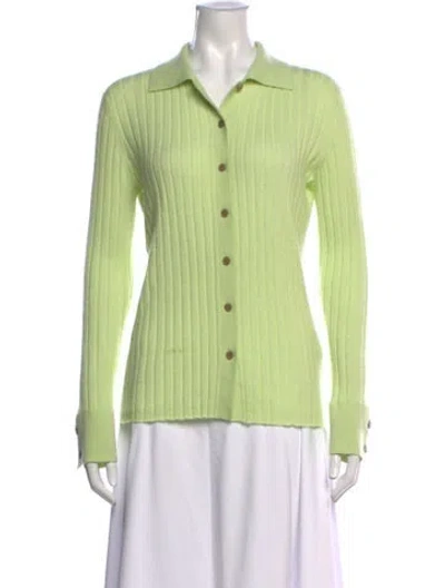 Pre-owned Lisa Yang Cashmere Sweater In Green