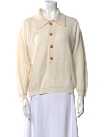 Pre-owned Lisa Yang Cashmere Sweater In Neutral