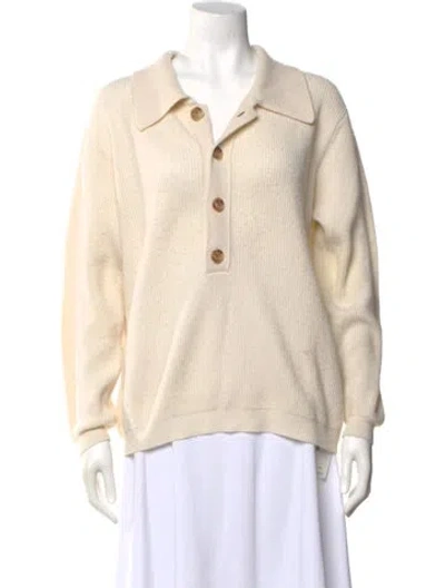 Pre-owned Lisa Yang Cashmere Sweater In Neutral
