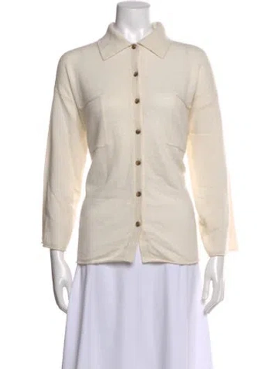 Pre-owned Lisa Yang Cashmere Sweater In Neutral