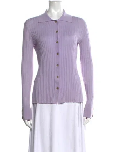 Pre-owned Lisa Yang Cashmere Sweater In Purple