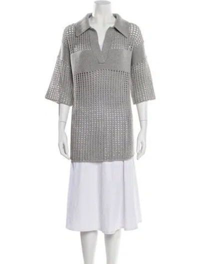 Pre-owned Lisa Yang Cashmere Sweater W/ Tags In Gray