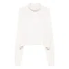 Lisa Yang Turtleneck Cropped Sweater In Neutral
