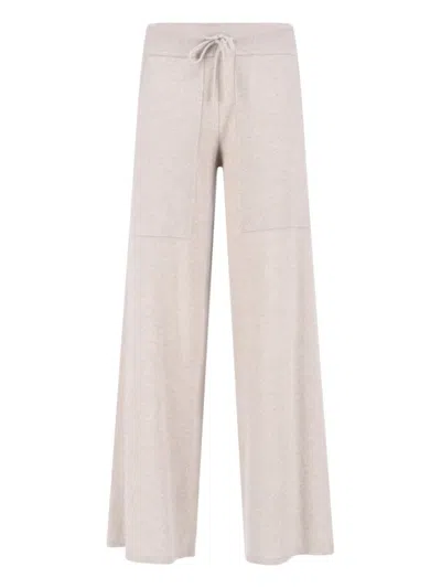 LISA YANG CASHMERE TRACK PANTS - BEIGE