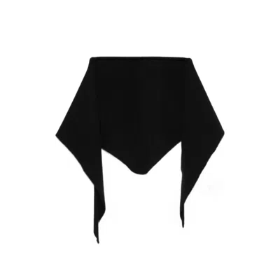 Lisa Yang Cashmere Triangular Scarf In Black