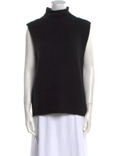 Pre-owned Lisa Yang Cashmere Turtleneck Sweater In Black
