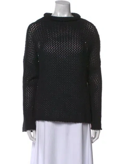 Pre-owned Lisa Yang Cashmere Turtleneck Sweater In Black