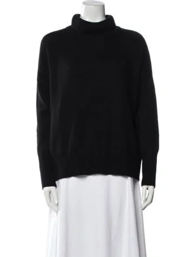 Pre-owned Lisa Yang Cashmere Turtleneck Sweater In Black