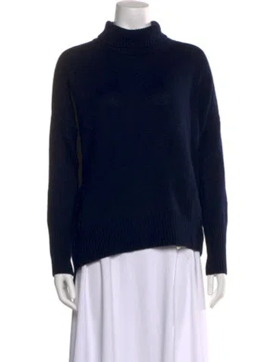 Pre-owned Lisa Yang Cashmere Turtleneck Sweater In Blue