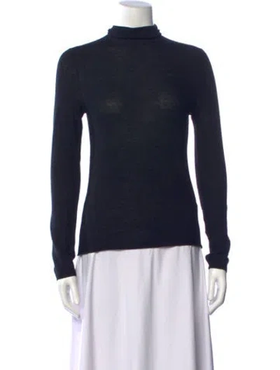 Pre-owned Lisa Yang Cashmere Turtleneck Sweater In Blue