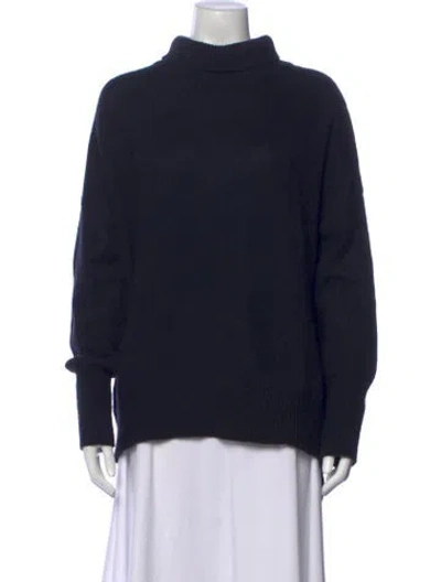 Pre-owned Lisa Yang Cashmere Turtleneck Sweater In Blue